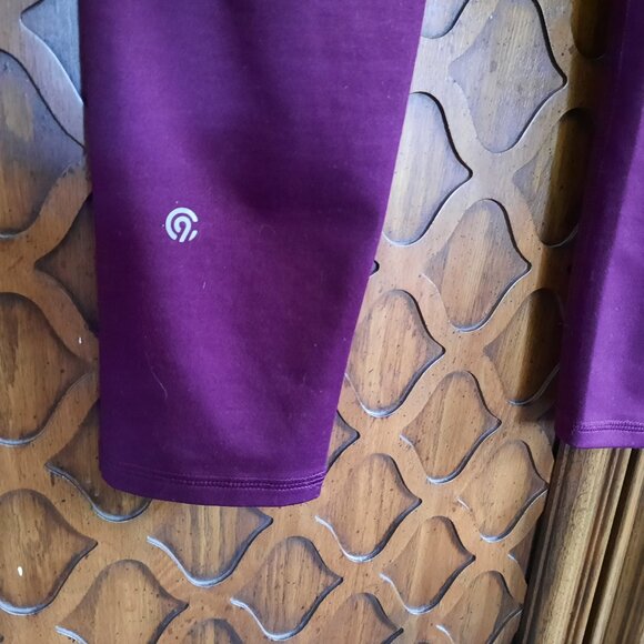 C9 Champion 7/8 Crop High-Waisted Sculpt Leggings w Pockets - Burgundy, Size S - Picture 12 of 16